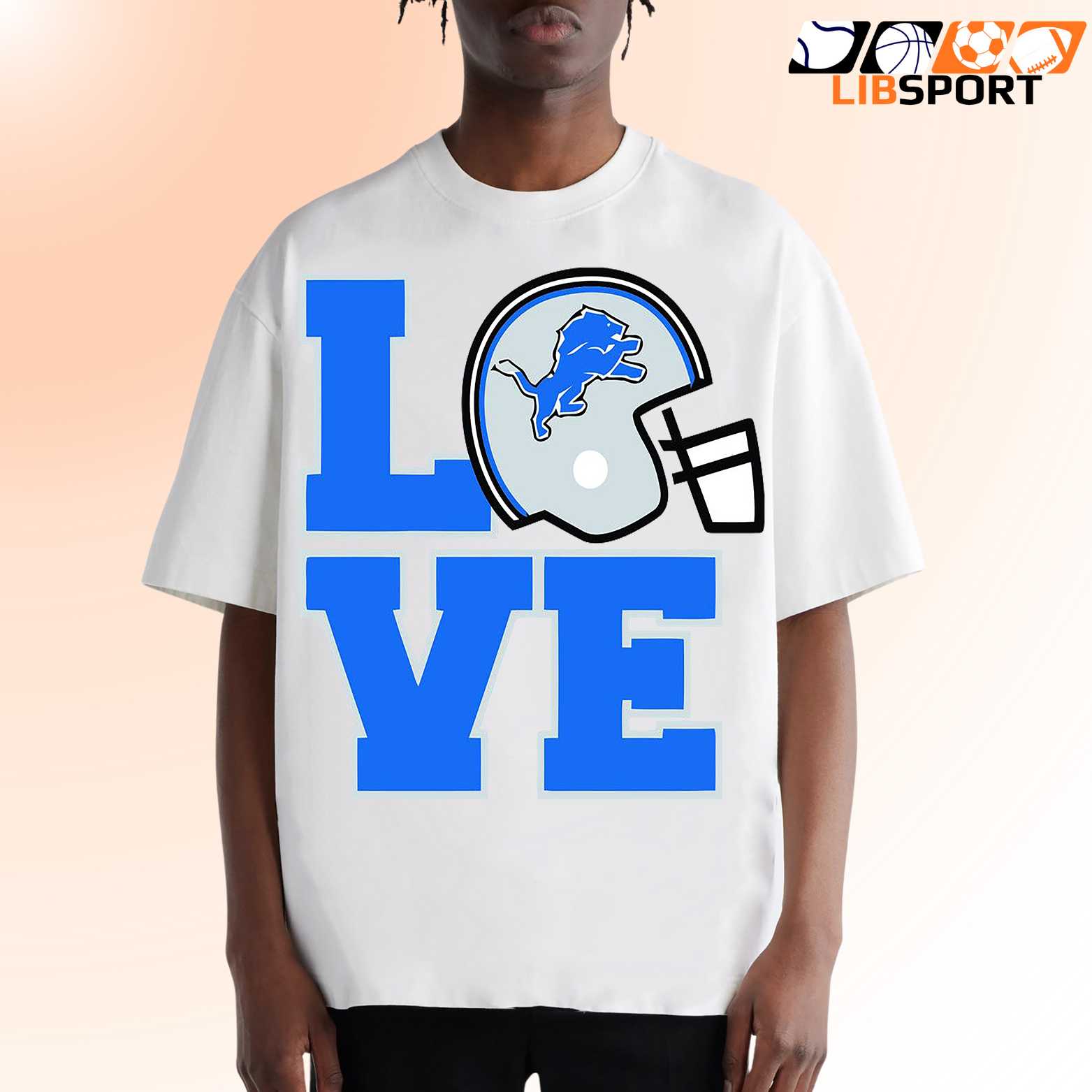 Love Detroit Lions T-Shirt, Heart Football Tee, Unisex Nfl Fan Gift
